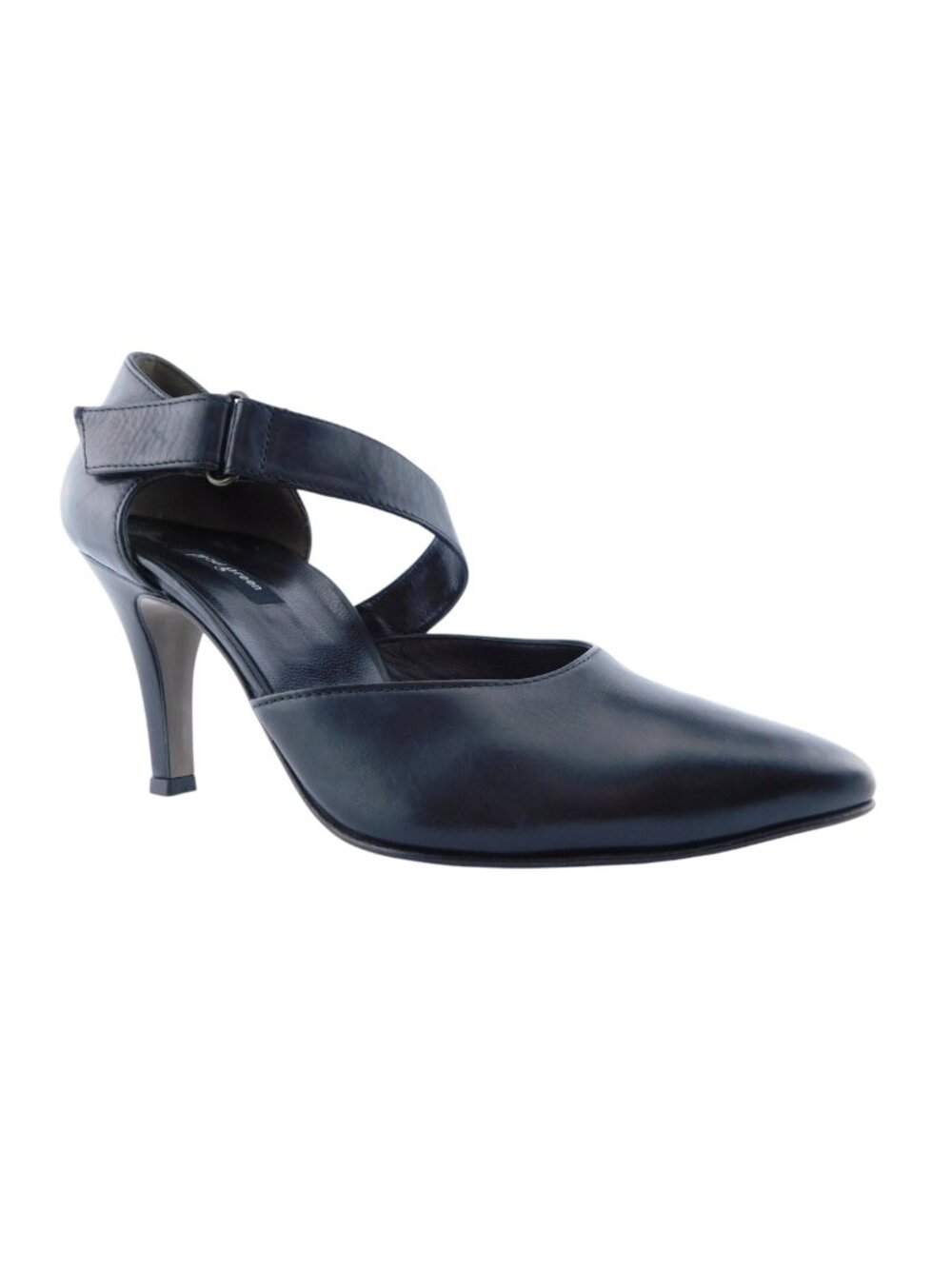 PAUL GREEN Black Leather d'Orsay Cut Mary Jane Heel Pumps 5UK / 7.5US